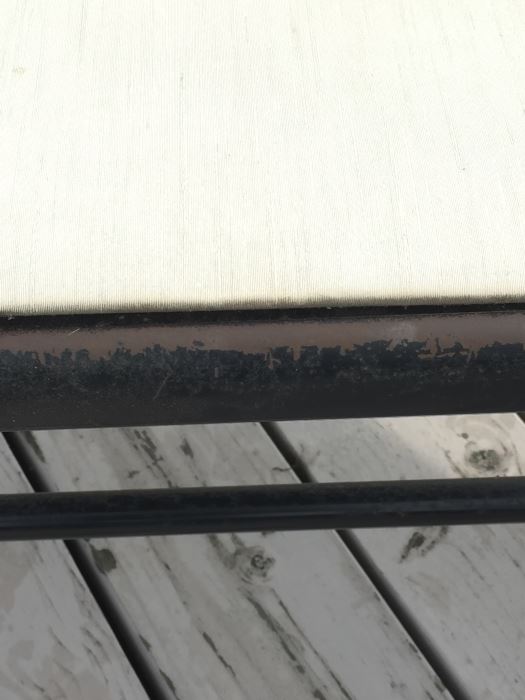 (4) Mid-Century Modern Black And White Metal Folding Chairs By Durham [Photo 10]