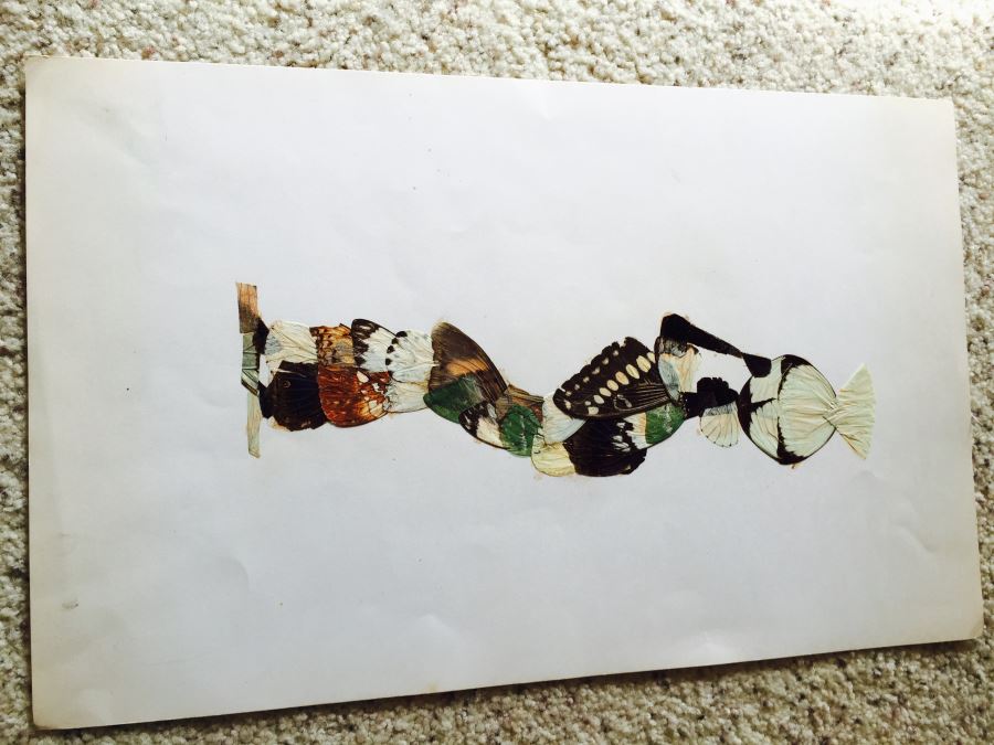 Original African Artwork Applique From Butterfly Wings [Photo 4]