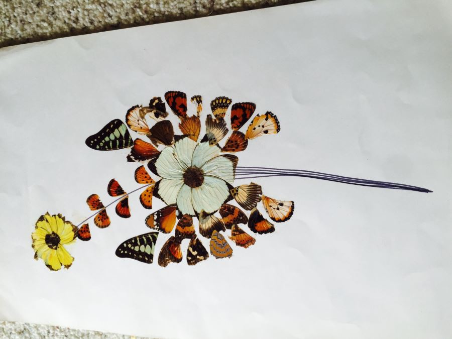 Original African Artwork Applique From Butterfly Wings [Photo 6]