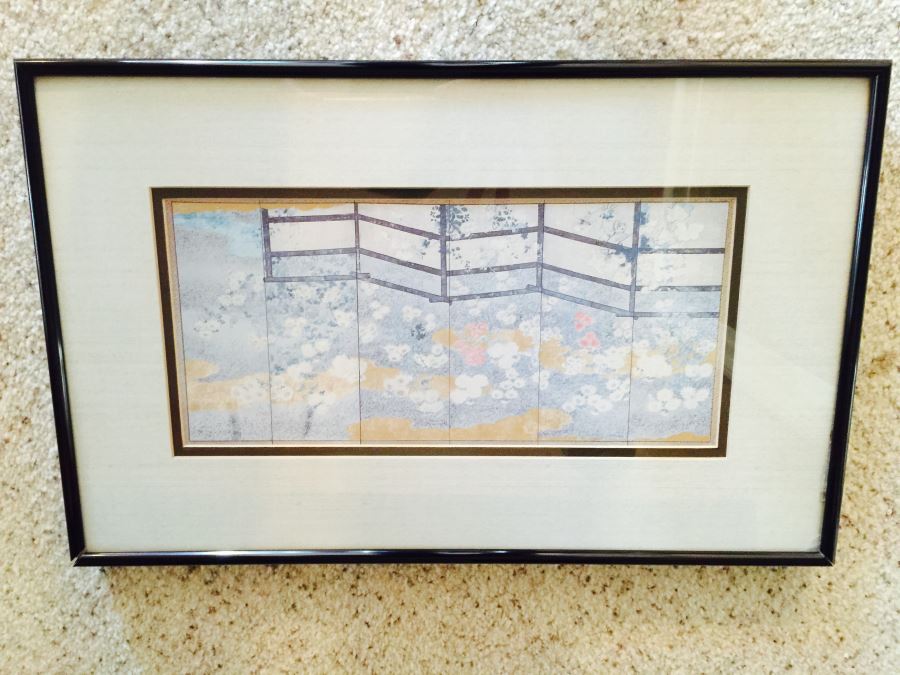 Pair Of Framed Asian Prints [Photo 5]