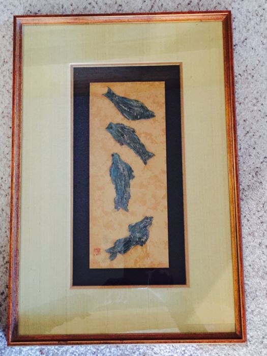 Framed Asian Artwork [Photo 1]