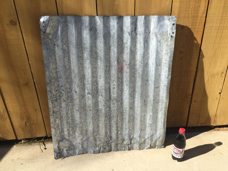 Painted Corrugated Metal Soda Pop Sign [Photo 5]