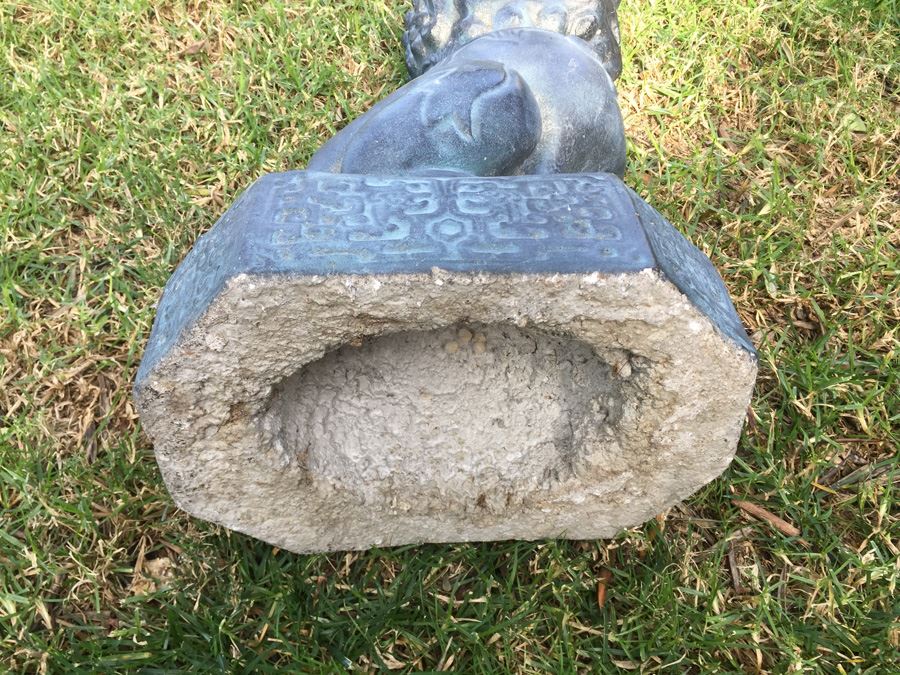 Large Pair Of Vintage Foo Dogs - JUST ADDED [Photo 3]