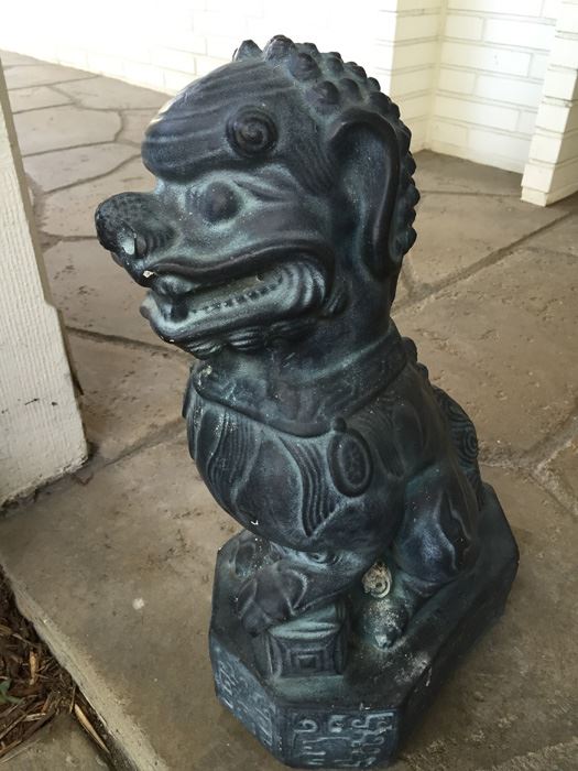 Large Pair Of Vintage Foo Dogs - JUST ADDED [Photo 2]