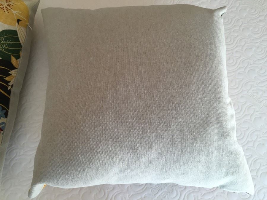 Pair Of Large D.V. Kap Feather and Down Filled Throw Pillows [Photo 5]