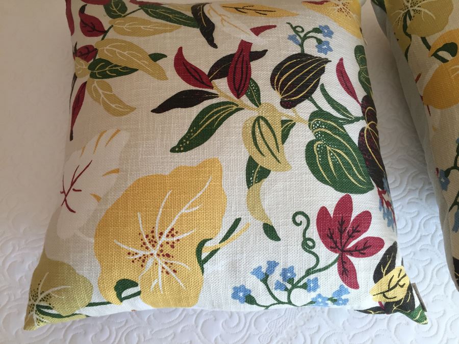 Pair Of Large D.V. Kap Feather and Down Filled Throw Pillows [Photo 2]