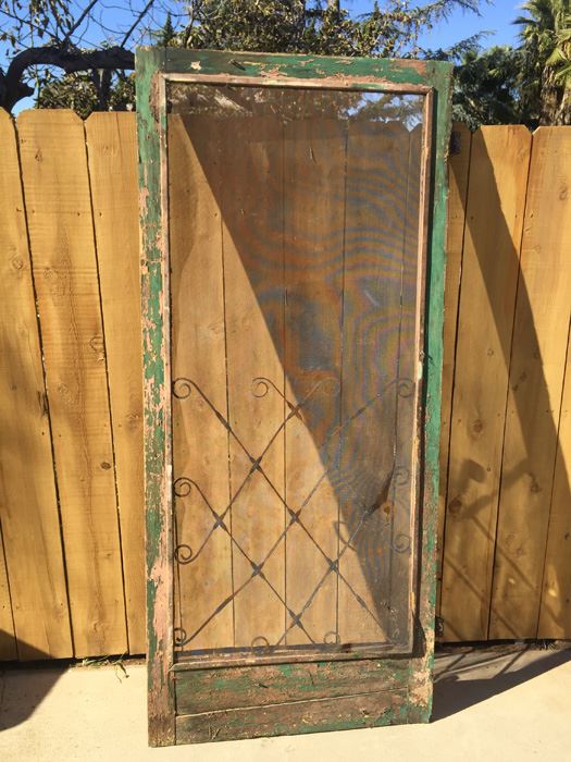 Vintage Shabby Chic Door With Metal Ornamentation [Photo 8]