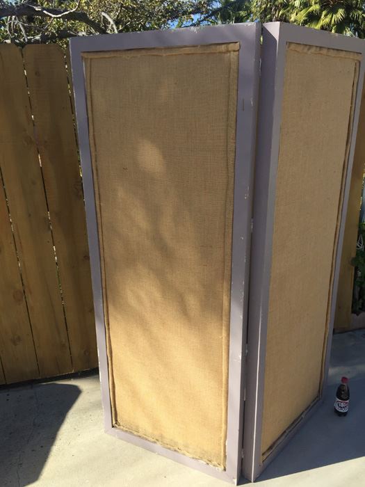 2-Panel Hinged Screen With Cloth Great For Displaying Items [Photo 5]