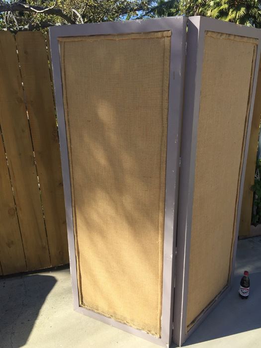2-Panel Hinged Screen With Cloth Great For Displaying Items [Photo 6]