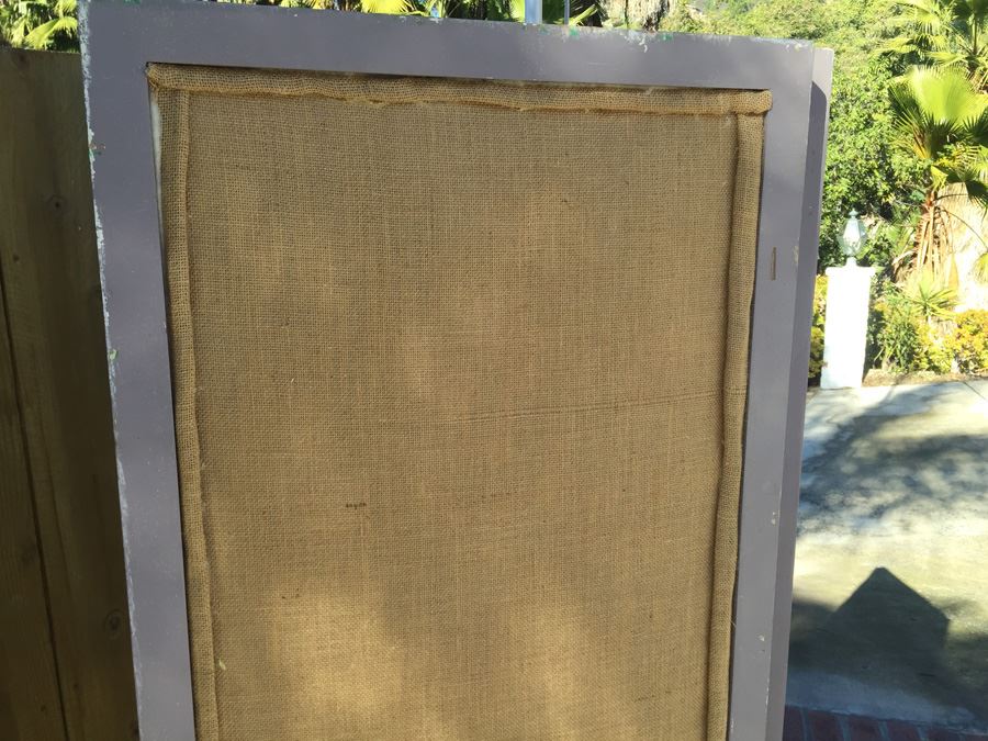 2-Panel Hinged Screen With Cloth Great For Displaying Items [Photo 2]