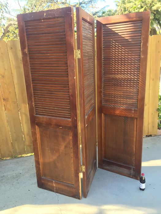 Vintage 3-Panel Screen [Photo 2]