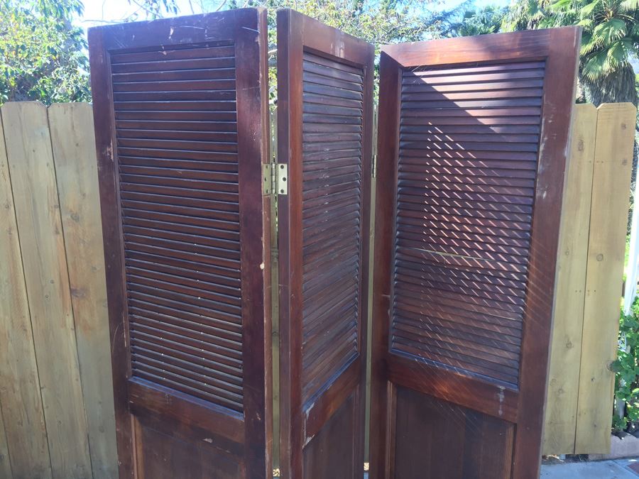 Vintage 3-Panel Screen [Photo 4]