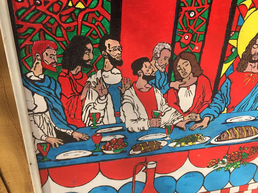 Oil Painting On Board Of Last Supper From African American Artist In Texas [Photo 5]