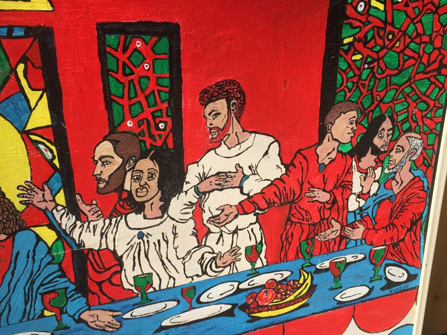 Oil Painting On Board Of Last Supper From African American Artist In Texas [Photo 8]