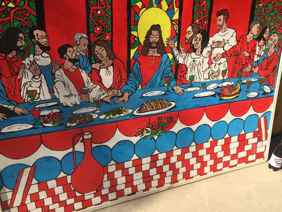 Oil Painting On Board Of Last Supper From African American Artist In Texas [Photo 7]