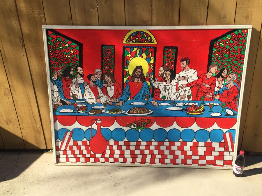 Oil Painting On Board Of Last Supper From African American Artist In Texas [Photo 4]