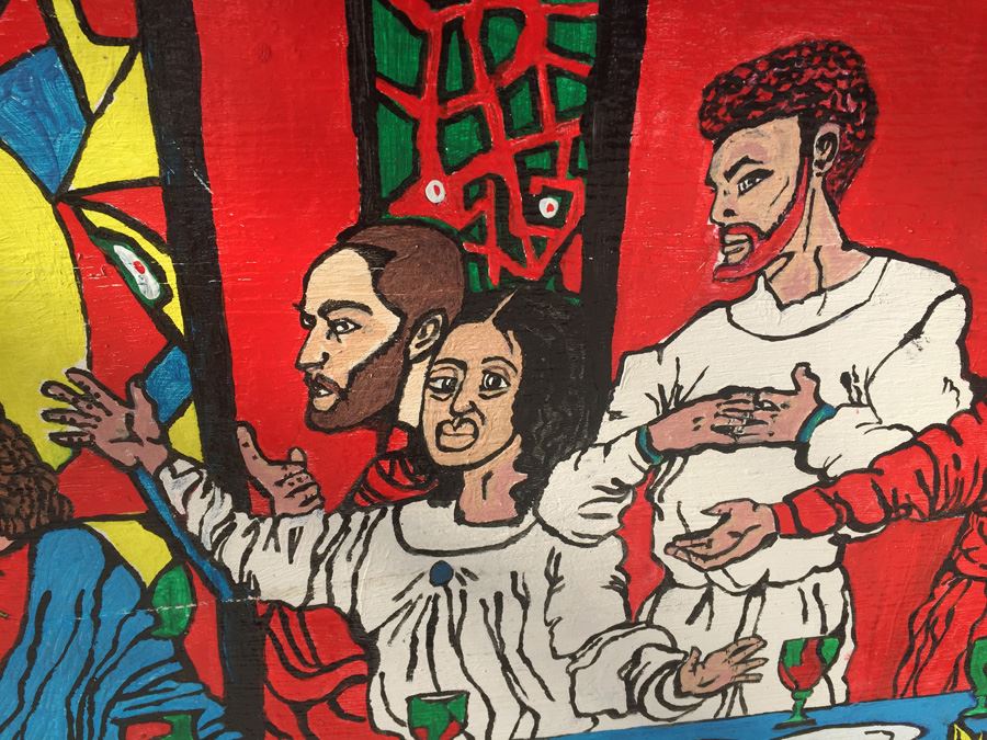 Oil Painting On Board Of Last Supper From African American Artist In Texas [Photo 10]