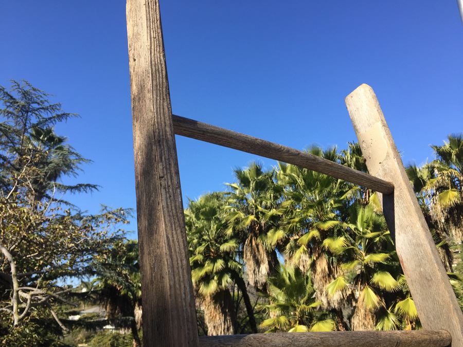 Large Vintage Wooden Ladder Great For Displaying Items [Photo 3]