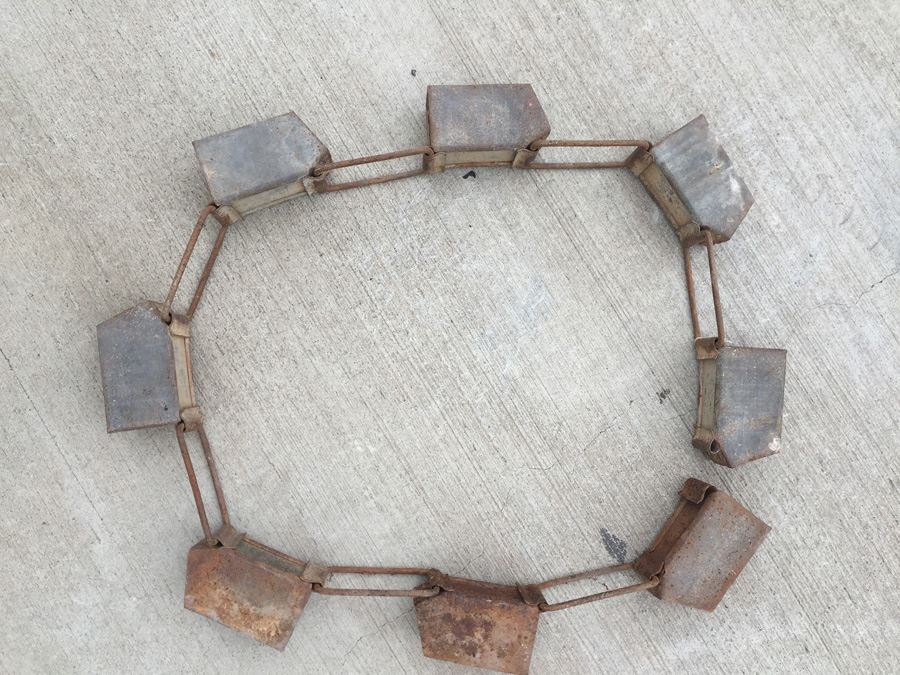 Linked Metal Buckets Great For A Planter [Photo 3]