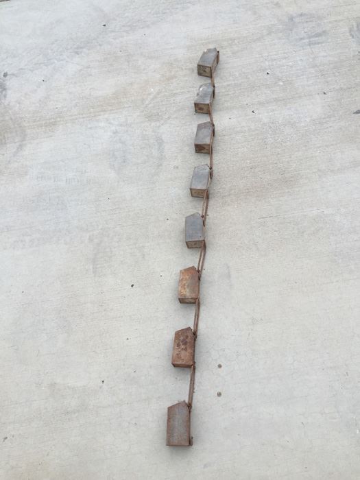 Linked Metal Buckets Great For A Planter [Photo 8]