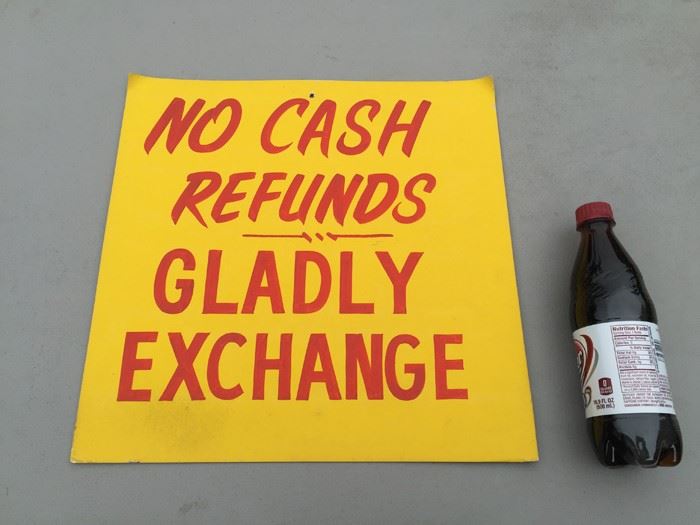 Vintage Hand Painted Retail Sign On Board [Photo 1]