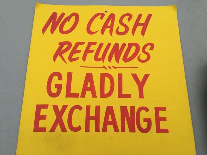 Vintage Hand Painted Retail Sign On Board [Photo 2]