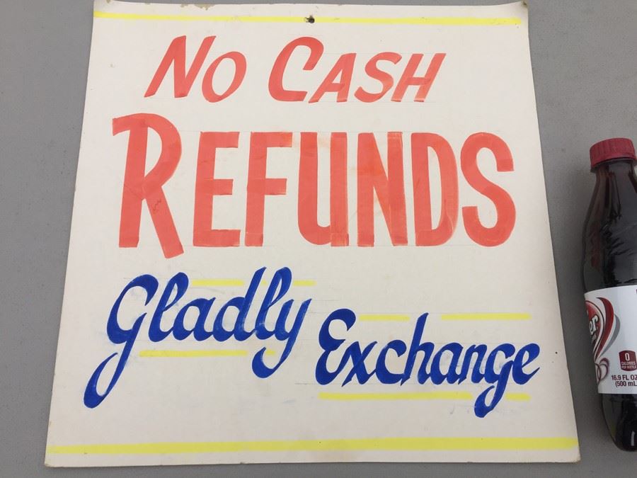 Vintage Hand Painted Retail Sign On Board [Photo 2]