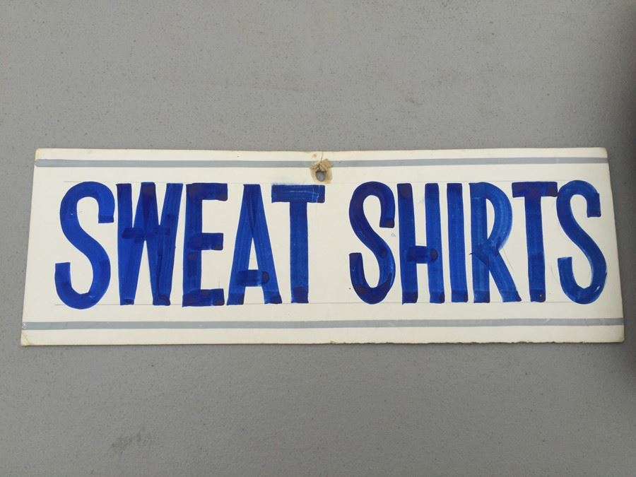 Vintage Hand Painted Retail Sign On Board [Photo 2]