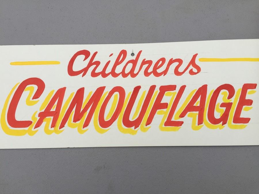 Vintage Hand Painted Retail Sign On Board [Photo 3]