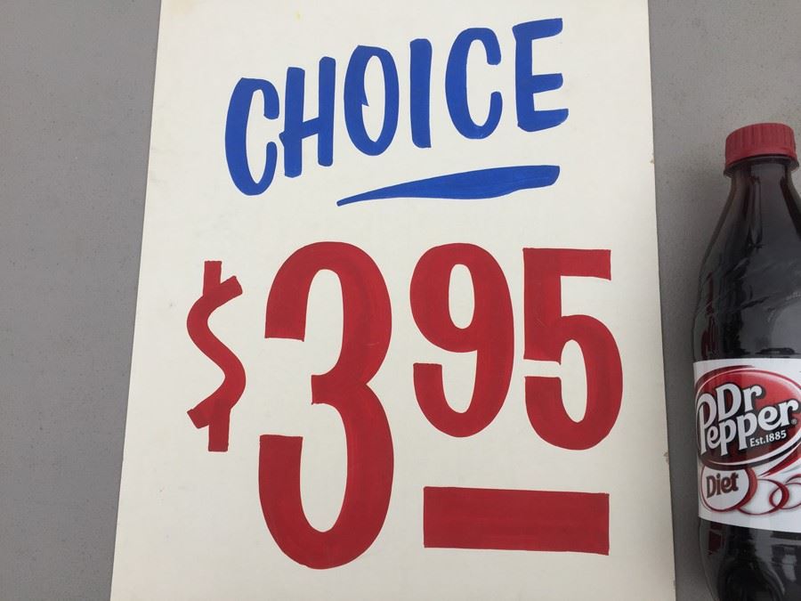 Vintage Hand Painted Retail Sign On Board [Photo 2]