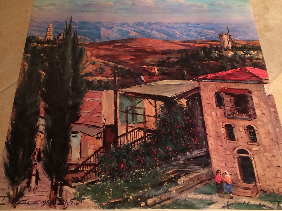 Original Vintage Jerusalem Israel Travel Poster [Photo 2]