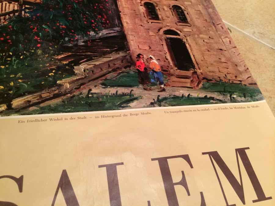 Original Vintage Jerusalem Israel Travel Poster [Photo 6]