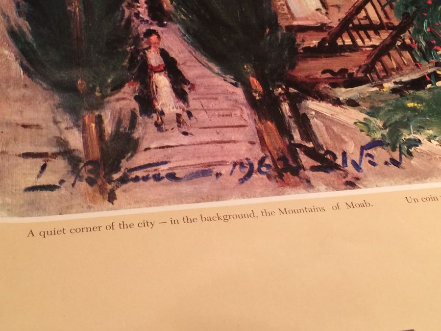 Original Vintage Jerusalem Israel Travel Poster [Photo 3]