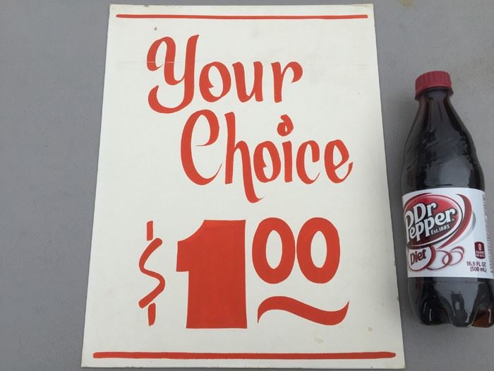 Vintage Hand Painted Retail Sign On Board [Photo 2]