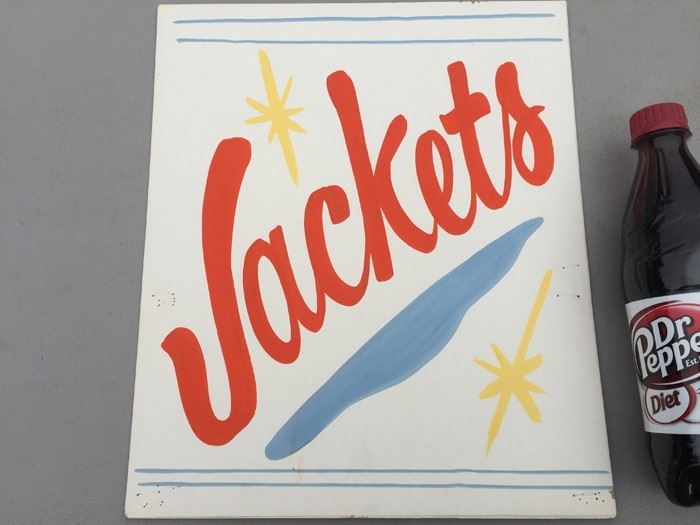 Vintage Hand Painted Retail Sign On Board [Photo 2]