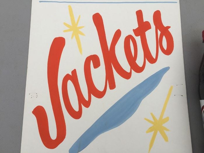 Vintage Hand Painted Retail Sign On Board [Photo 3]