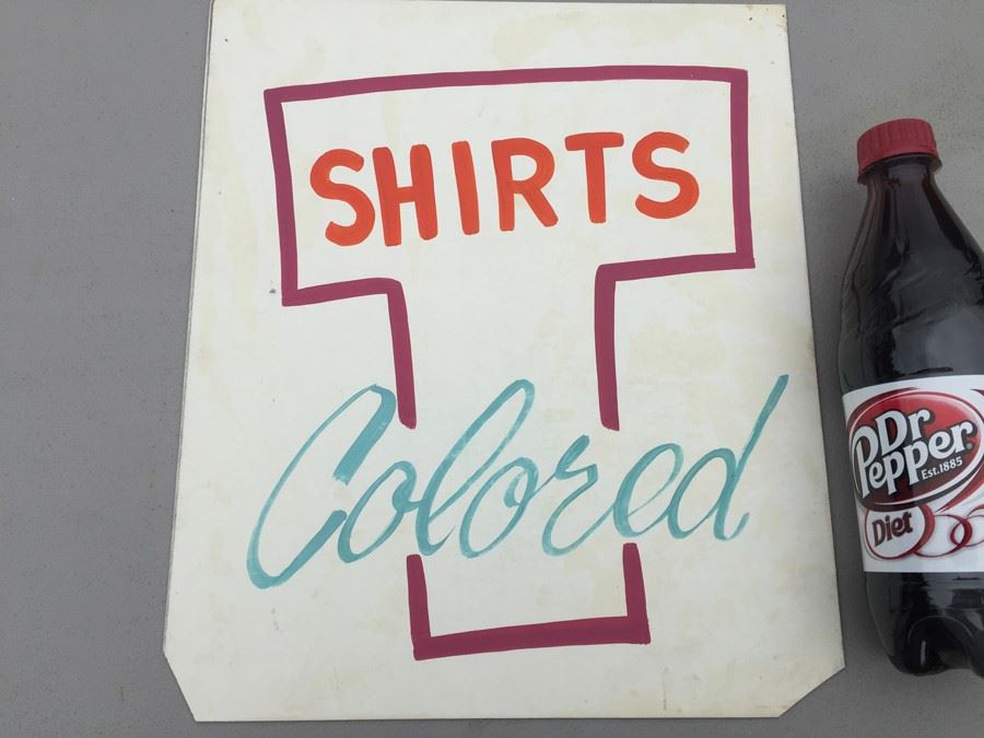 Vintage Hand Painted Retail Sign On Board [Photo 2]