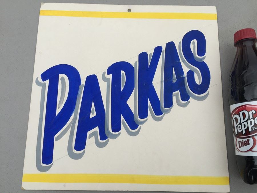 Vintage Hand Painted Retail Sign On Board [Photo 2]