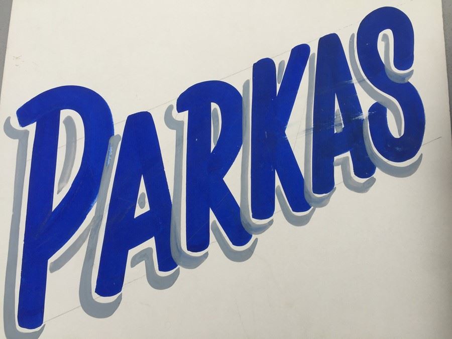 Vintage Hand Painted Retail Sign On Board [Photo 3]