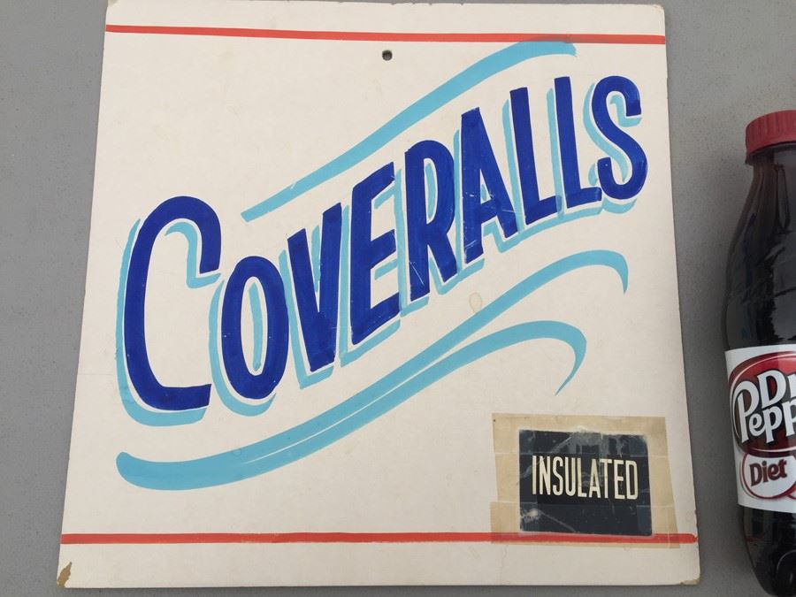 Vintage Hand Painted Retail Sign On Board [Photo 2]