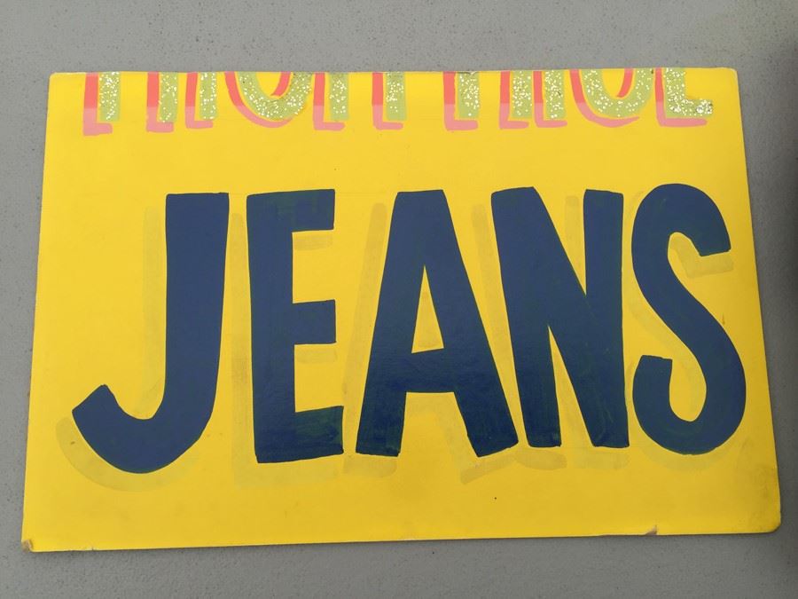 Vintage Hand Painted Retail Sign On Board [Photo 2]