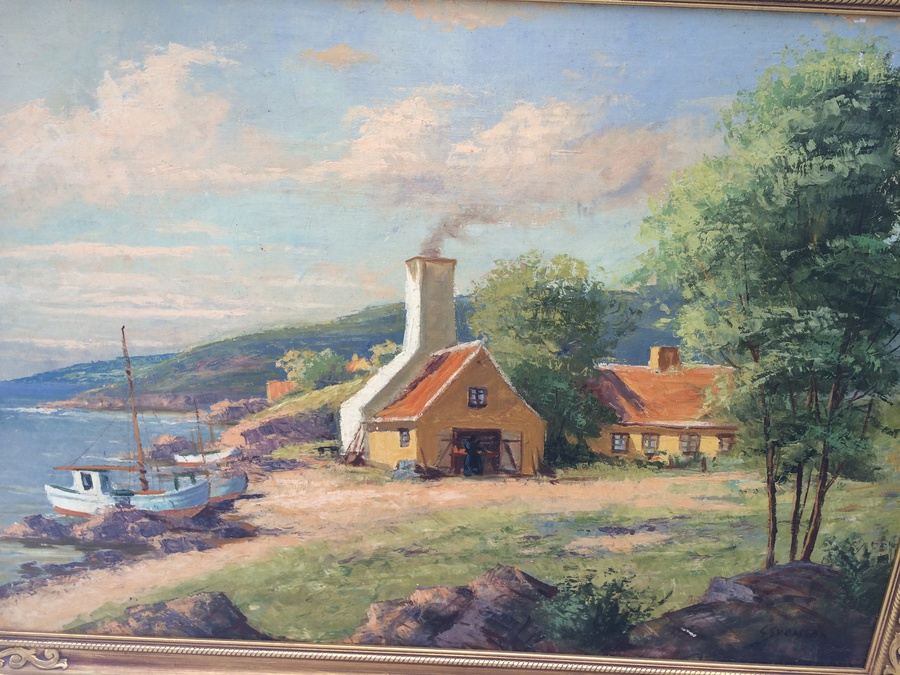 Original Oil Painting on Board by G. Svennson [Photo 5]