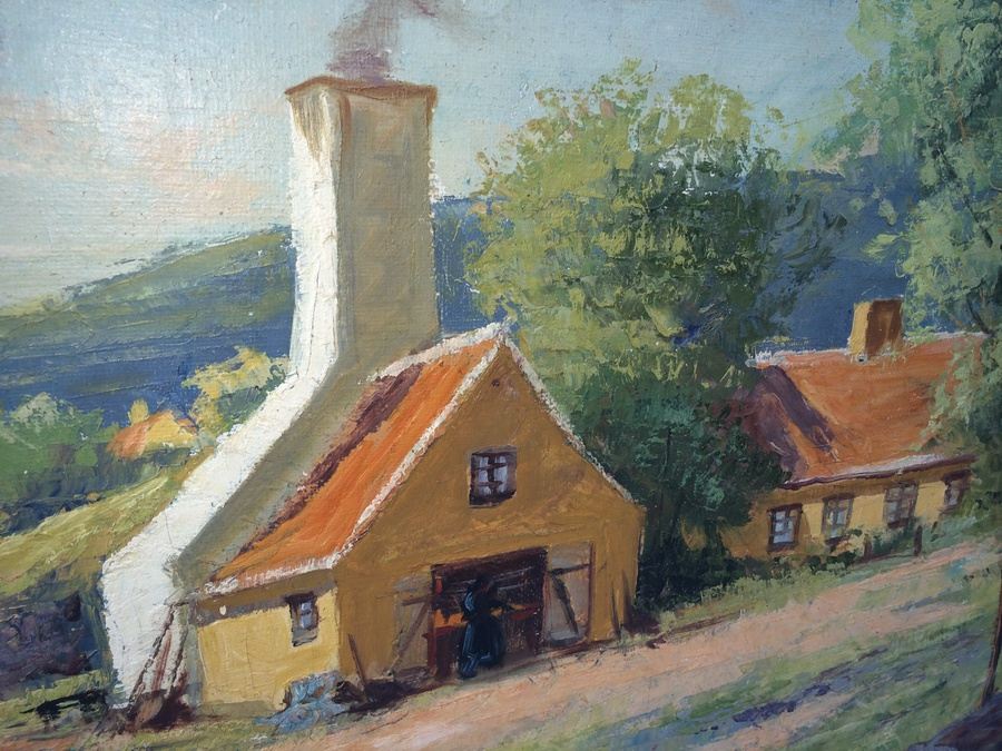 Original Oil Painting on Board by G. Svennson [Photo 3]