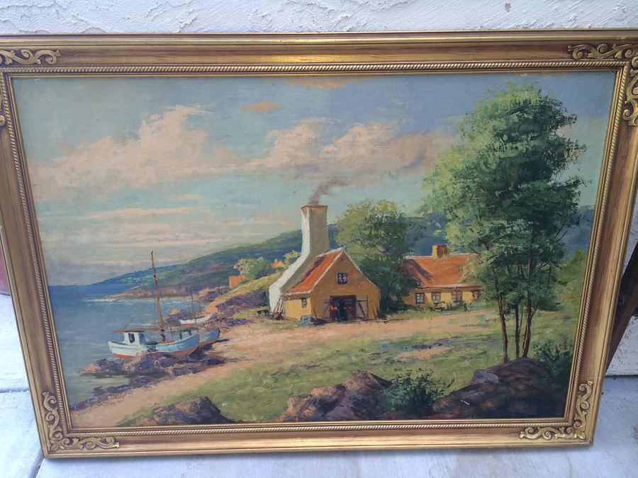 Original Oil Painting on Board by G. Svennson