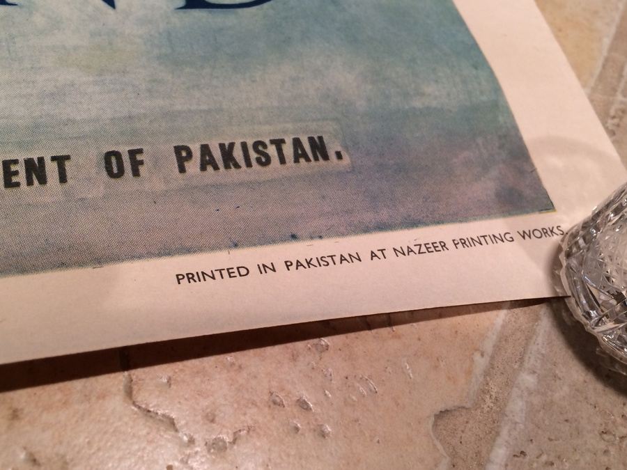 Original Pakistan Vintage Travel Poster [Photo 4]