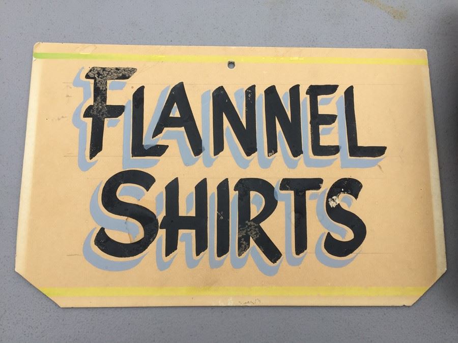 Vintage Hand Painted Retail Sign On Board [Photo 2]