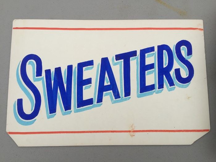 Vintage Hand Painted Retail Sign On Board [Photo 2]