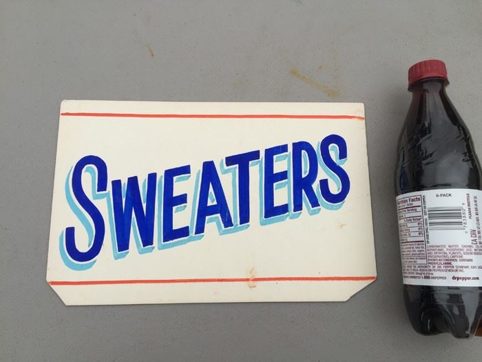 Vintage Hand Painted Retail Sign On Board [Photo 1]