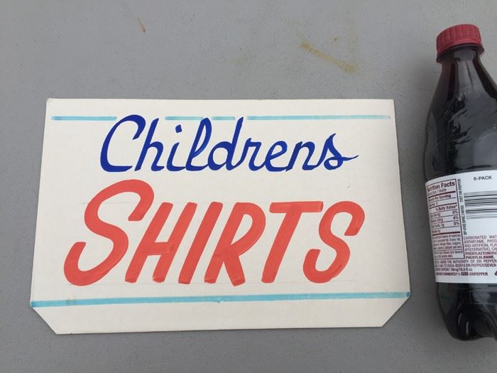Vintage Hand Painted Retail Sign On Board [Photo 1]