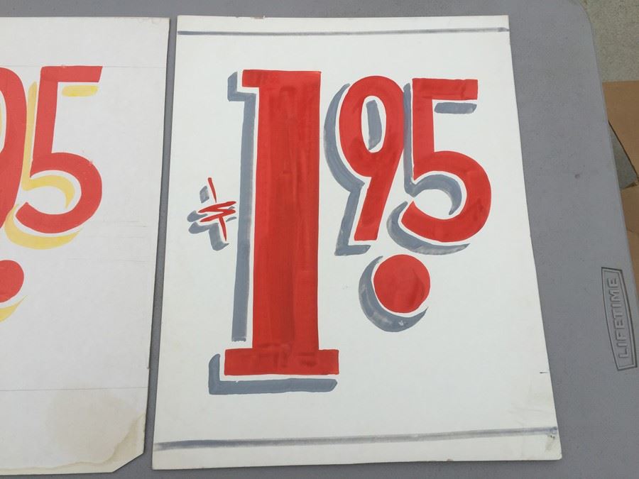 Vintage Hand Painted Retail Sign On Board [Photo 4]